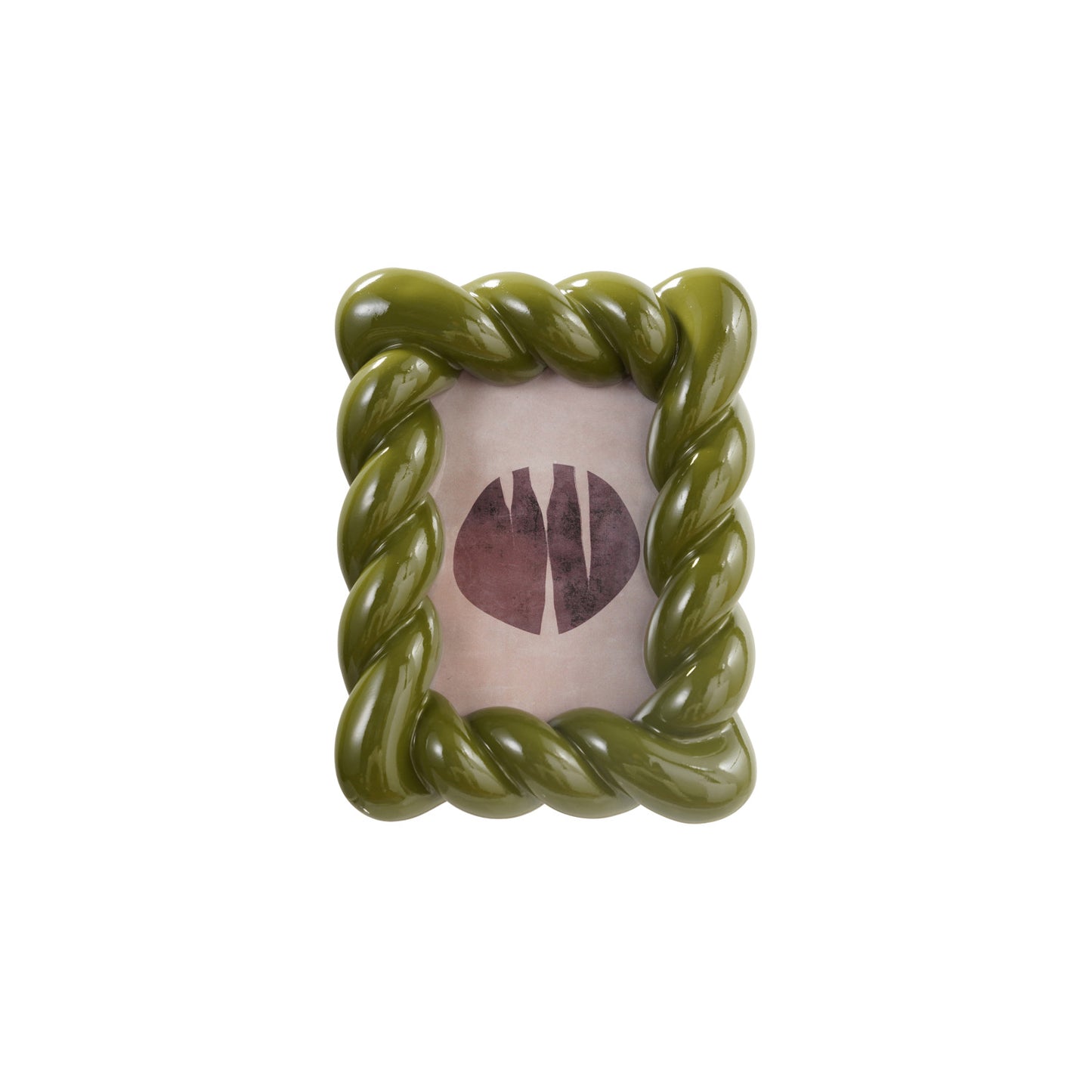 Resin Twisted Photo Frame - Green