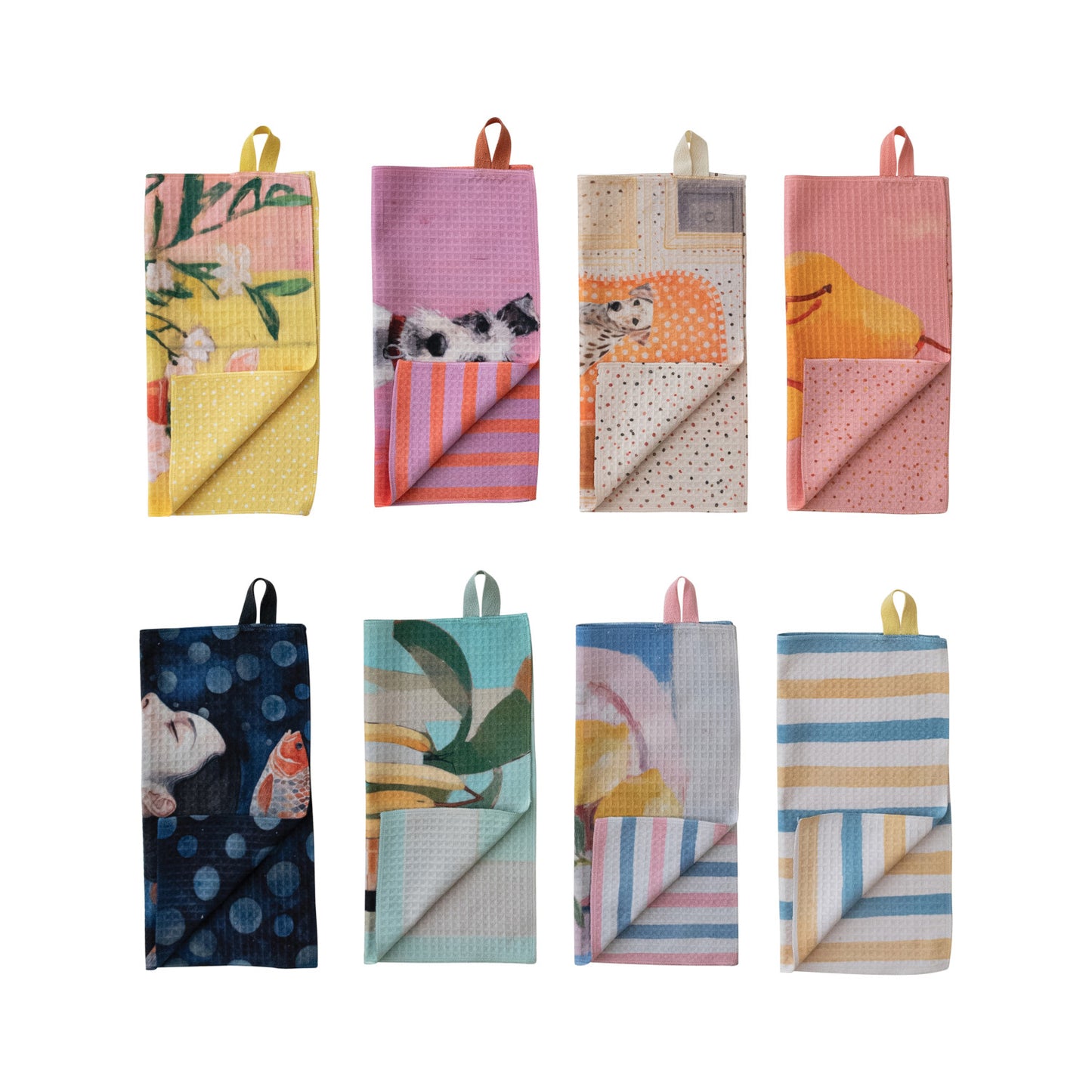 Recycled Microfiber Two Sided Dish Cloth