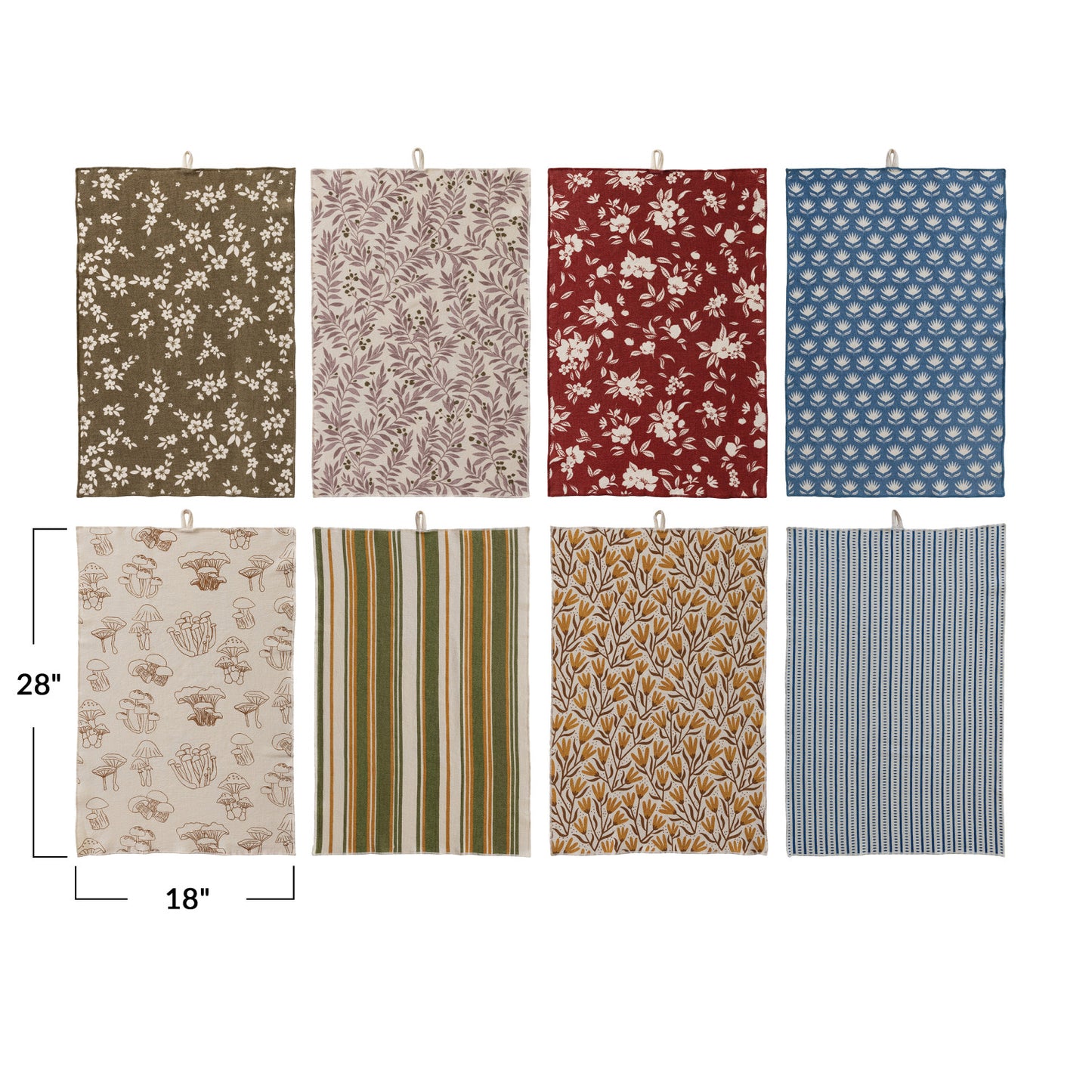 Cotton Printed Terry Cloth Tea Towel