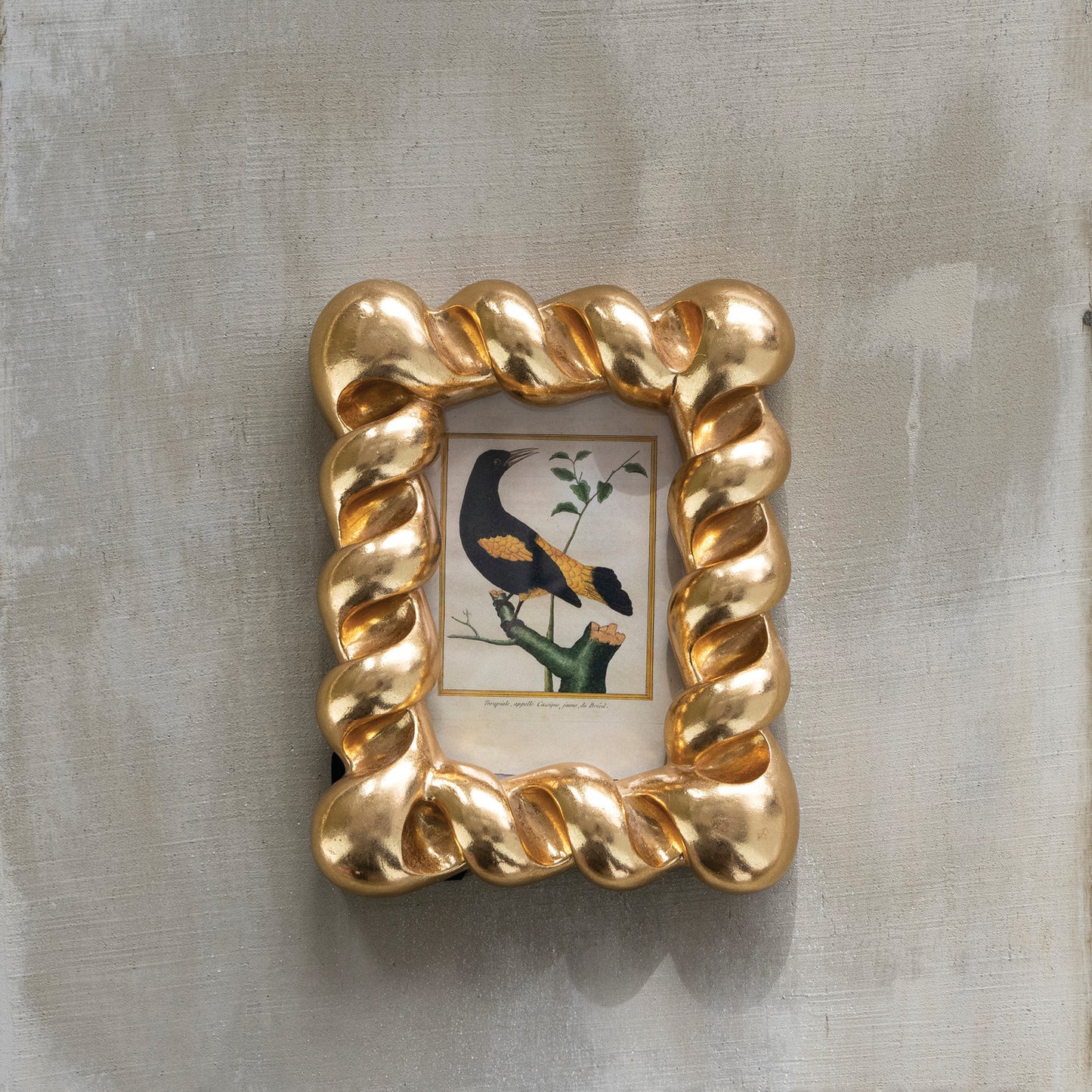 Resin Twisted Photo Frame - Gold Finish