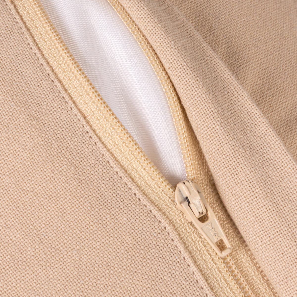 Viscose & Linen Lumbar Pillow with Faux Suede and Cotton Back
