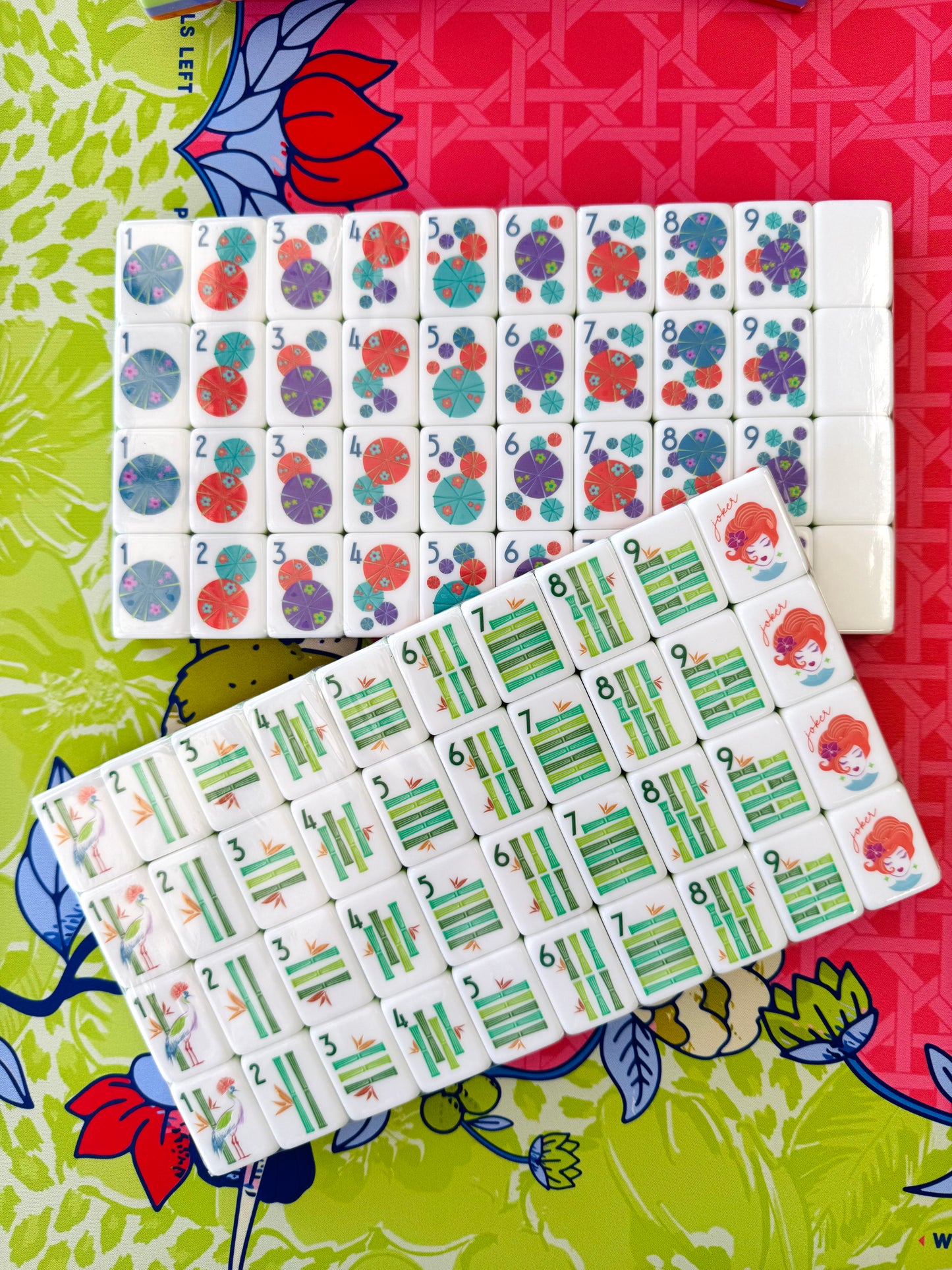 Mahjong Tile Set Papaya Spritz