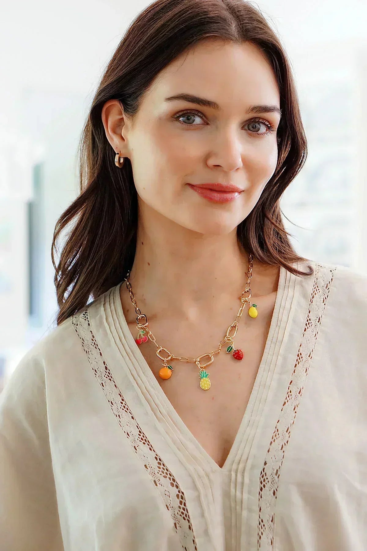 Canvas Avery Multi-Charm Necklace