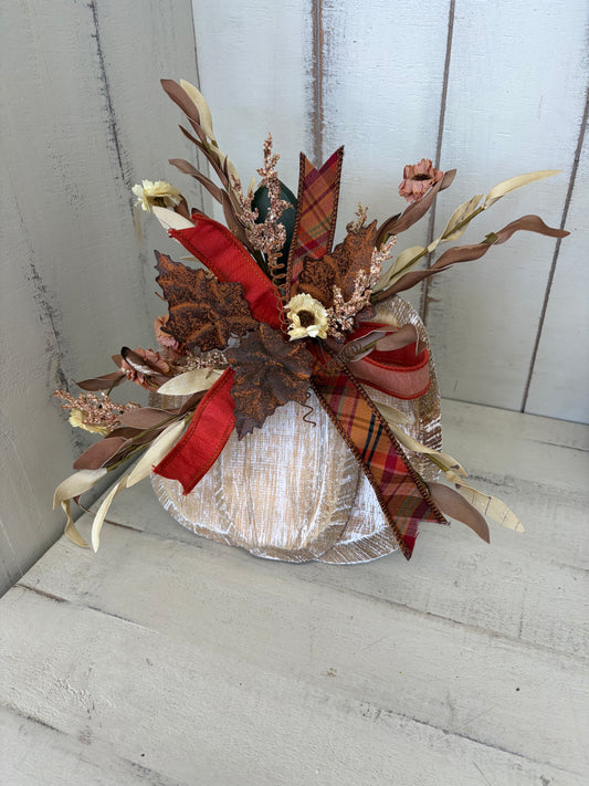 Neutral Pumpkin Sitter