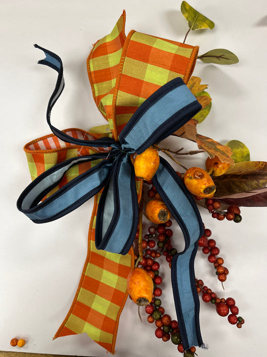 Fall custom lantern bow