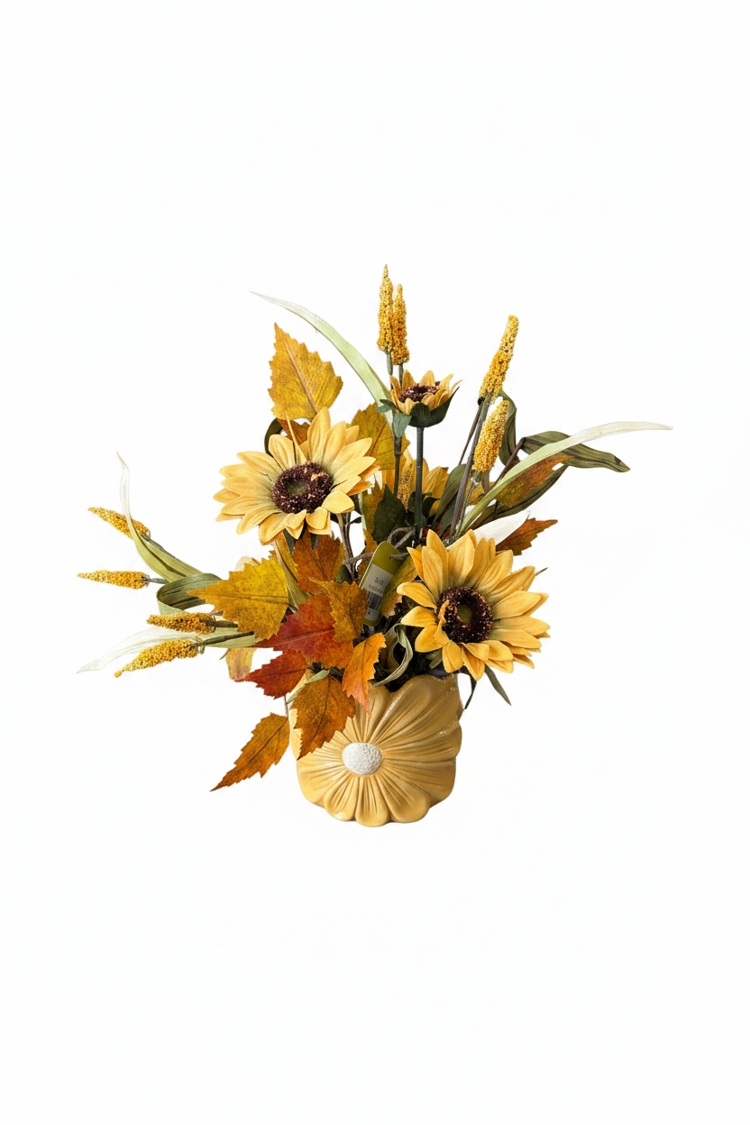 Flower planter fall arrangement