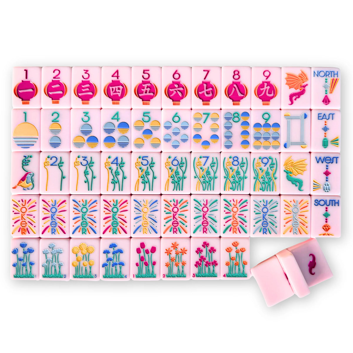 Mahjong Tile Set - The Lumera Series