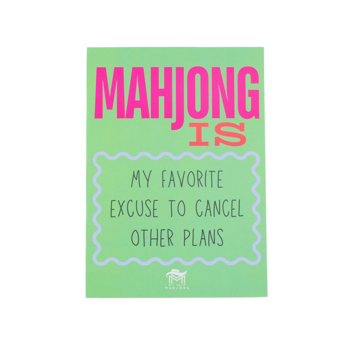 Mahjong Shuffle Card Square Corners