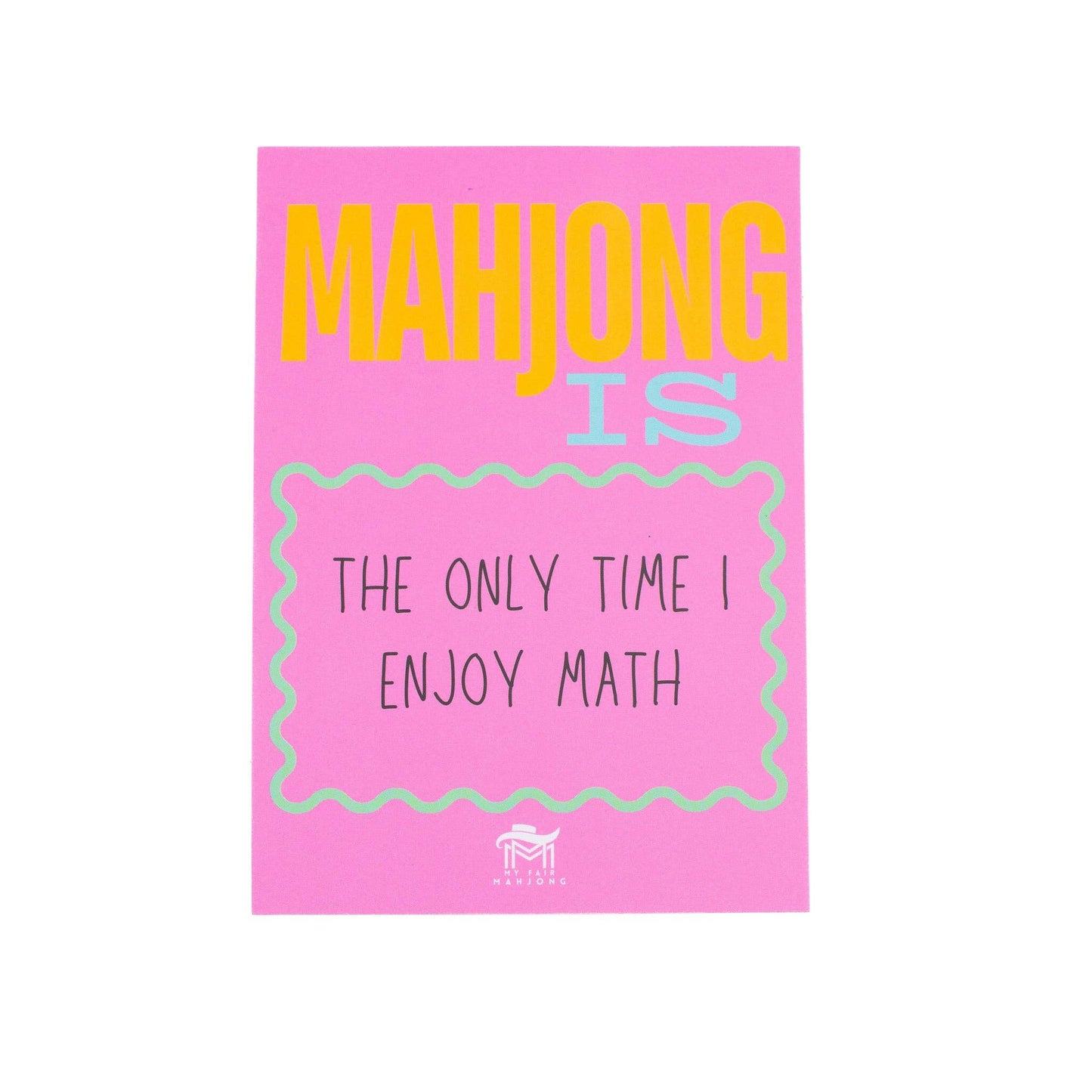 Mahjong Shuffle Card Square Corners