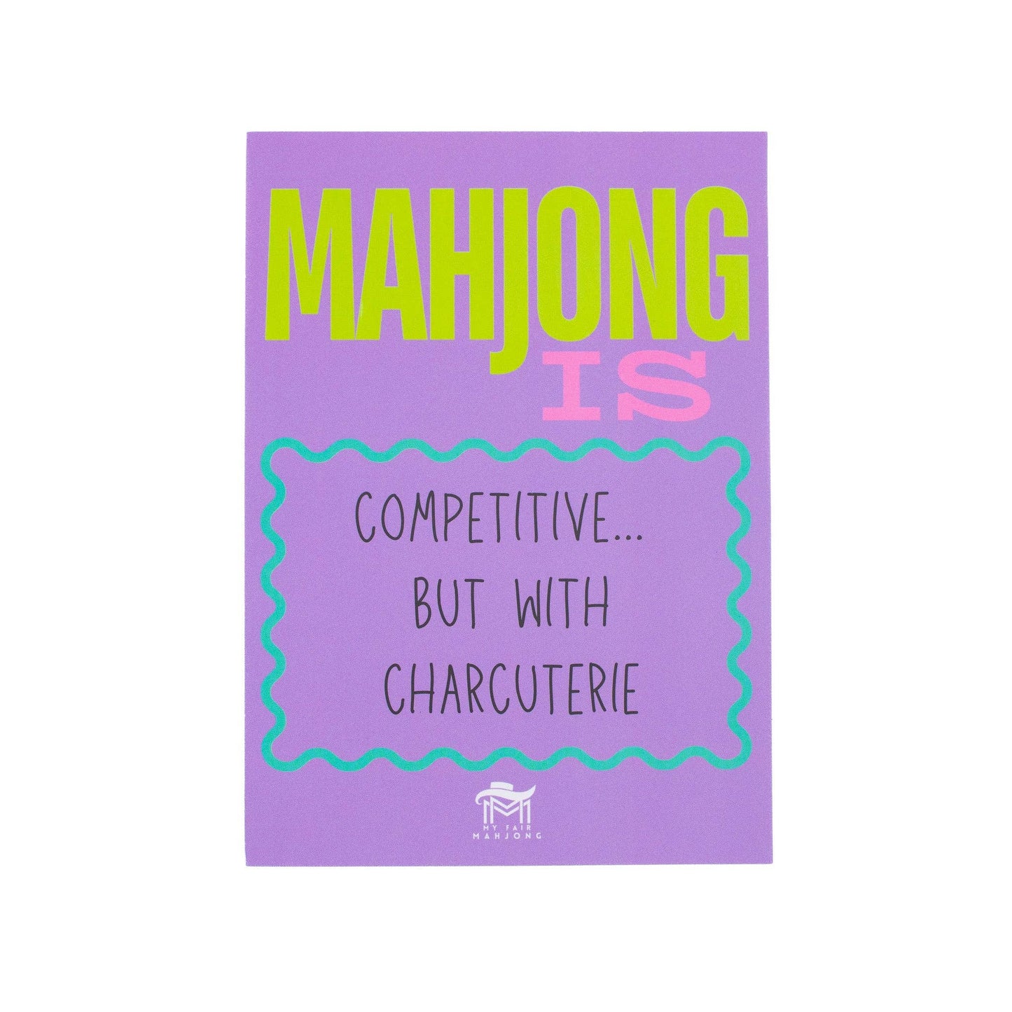 Mahjong Shuffle Card Square Corners