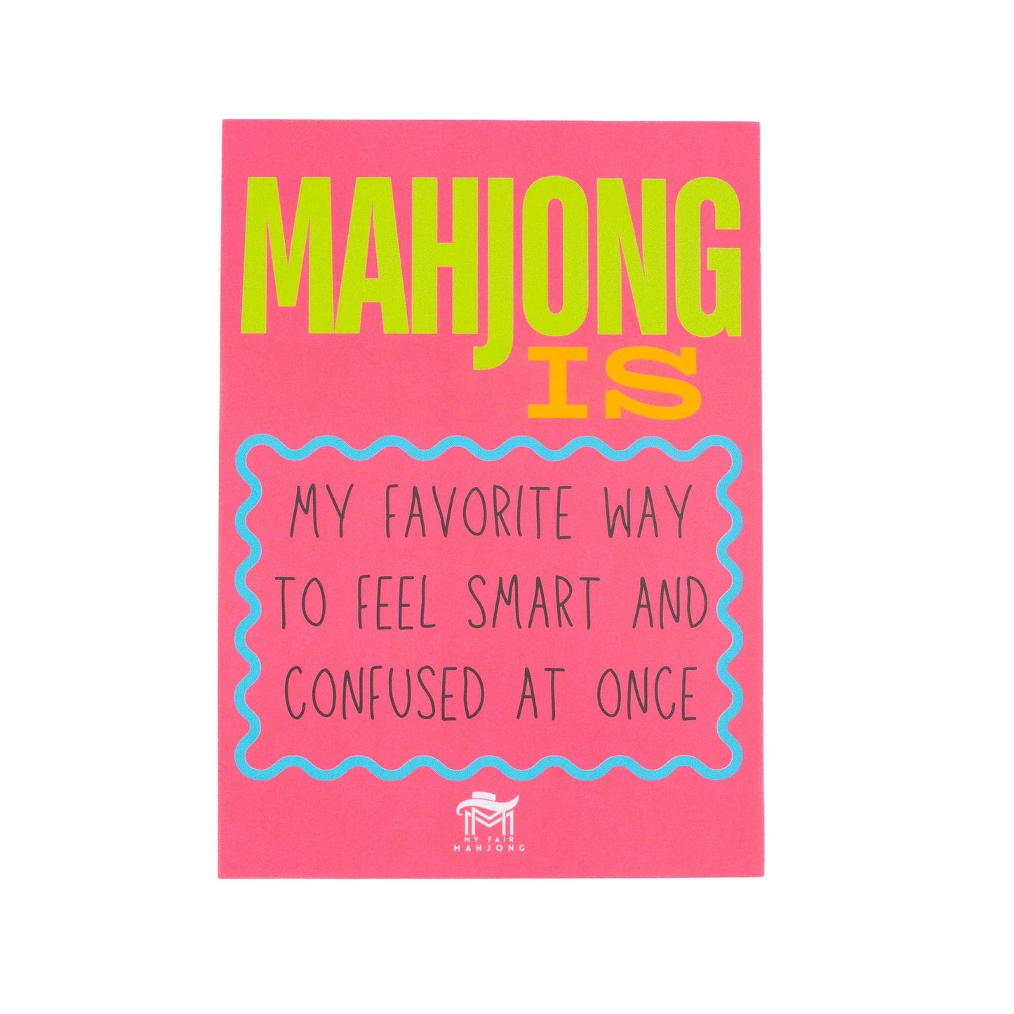 Mahjong Shuffle Card Square Corners