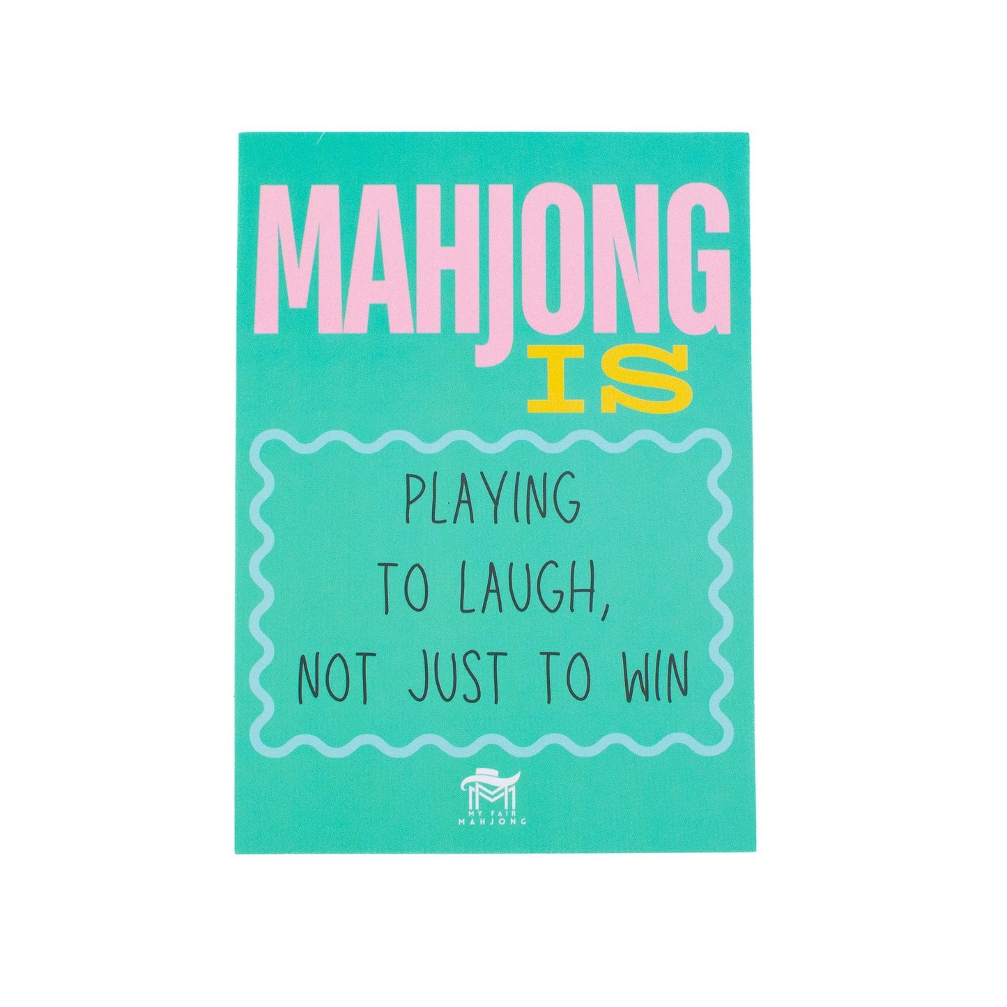Mahjong Shuffle Card Square Corners