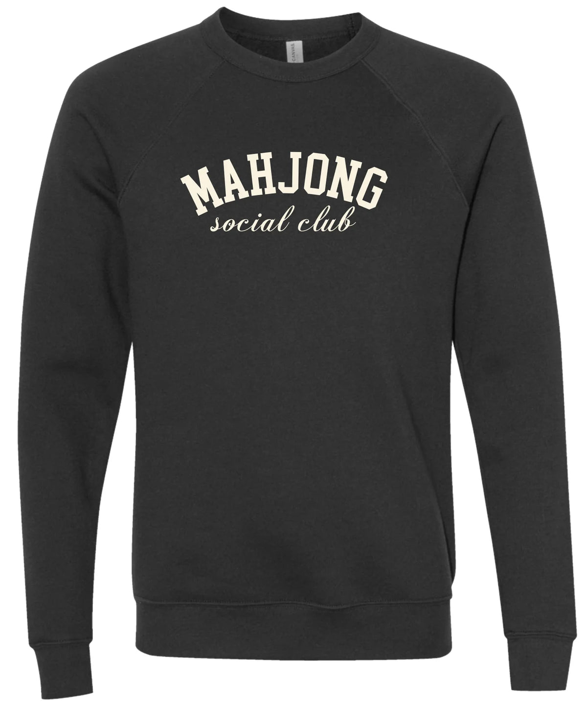 Mahjong Social Club - Heather Black Sweatshirt M