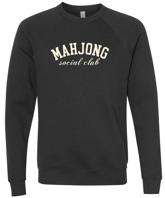 Mahjong Social Club - Heather Black Sweatshirt XL