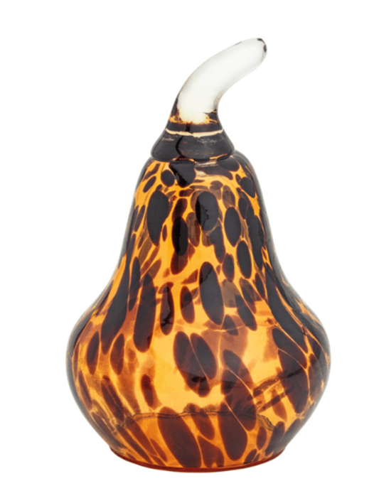 Tortoise Glass Pear Sitter SM