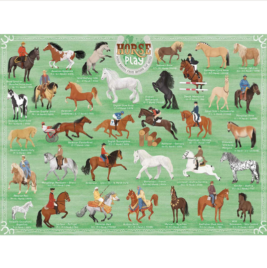 500 Piece Puzzle -Horse Play