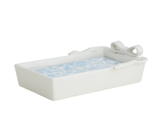 Bow Guest Napkin Holder w/Napkins