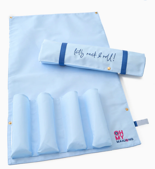 Mahjong Light Blue Let's Rack and Roll Bag