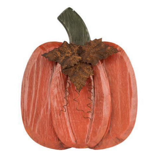 Wood 3D Pumpkin 10.75x8.5