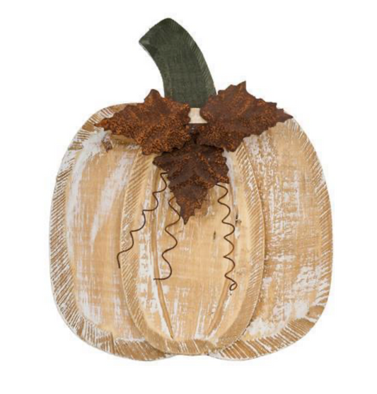 Wood 3D Pumpkin 10.75"x8.25"