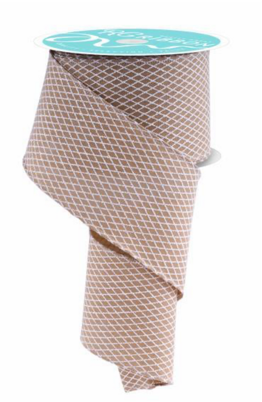 Online-Ribbon 2.5"x10yd Mini Harlequin