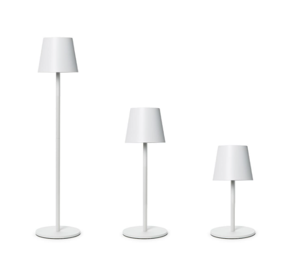 LED Portable White Table Lamp- Adjustable to 3 heights