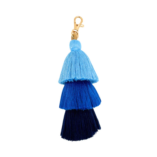 Mahjong Tassel 3 Layer Blue Layers
