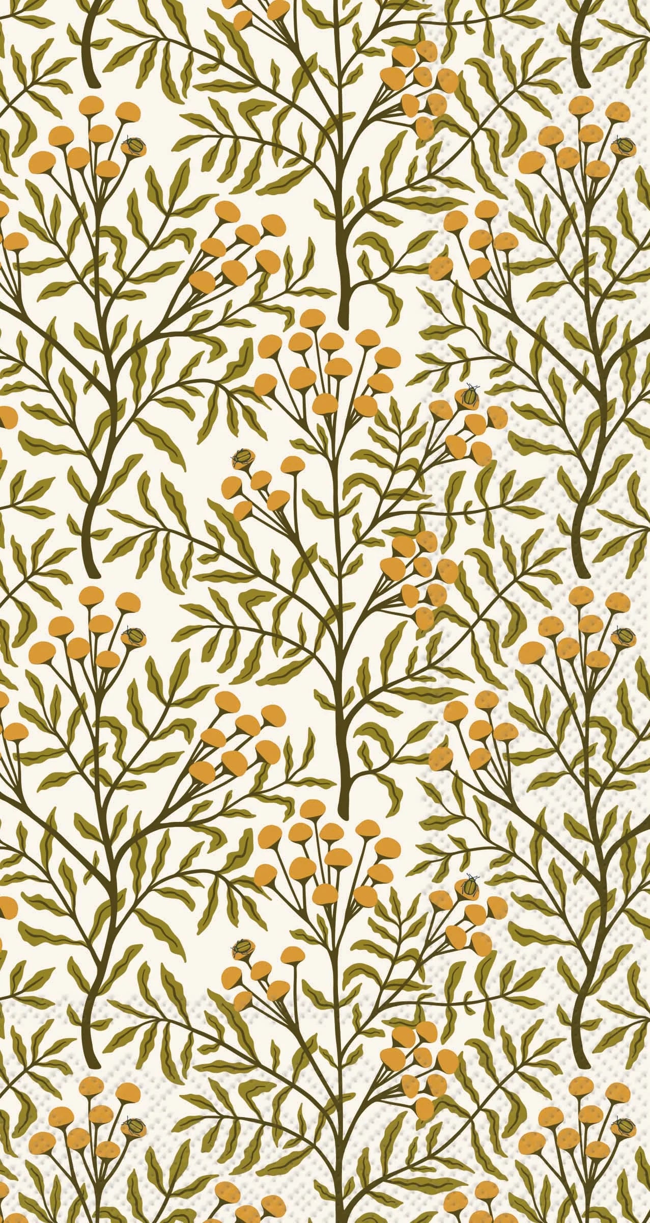 Guest Napkin, Autumn Acorn Tansy