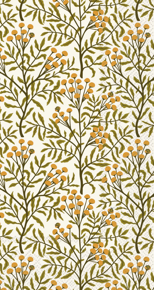 Guest Napkin, Autumn Acorn Tansy
