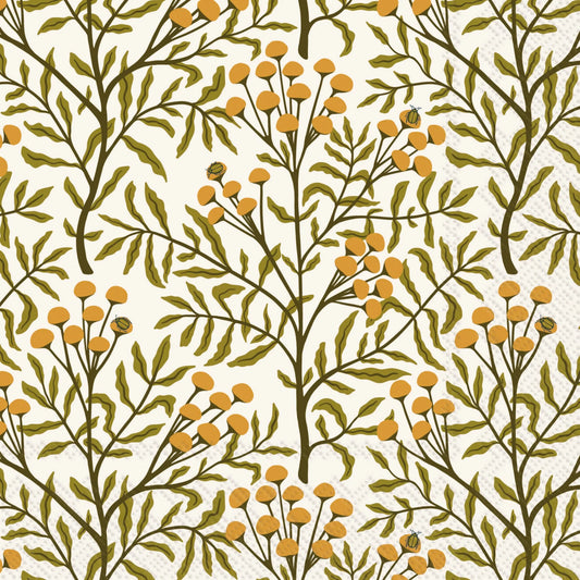 Lunch Napkin, Autumn Acorn Tansy