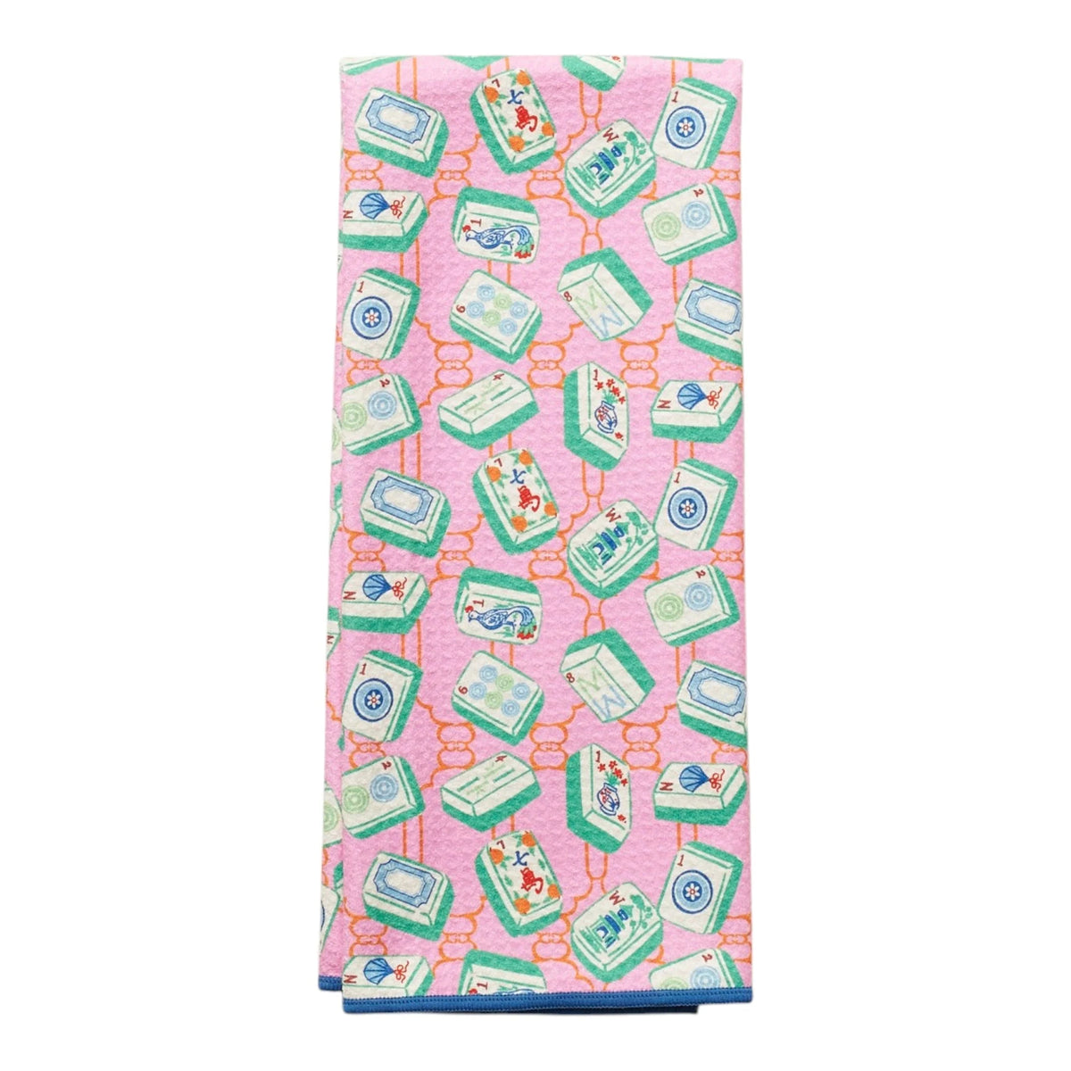 Anywhere Towel Reversible - Mable Tan Mahjong Pink