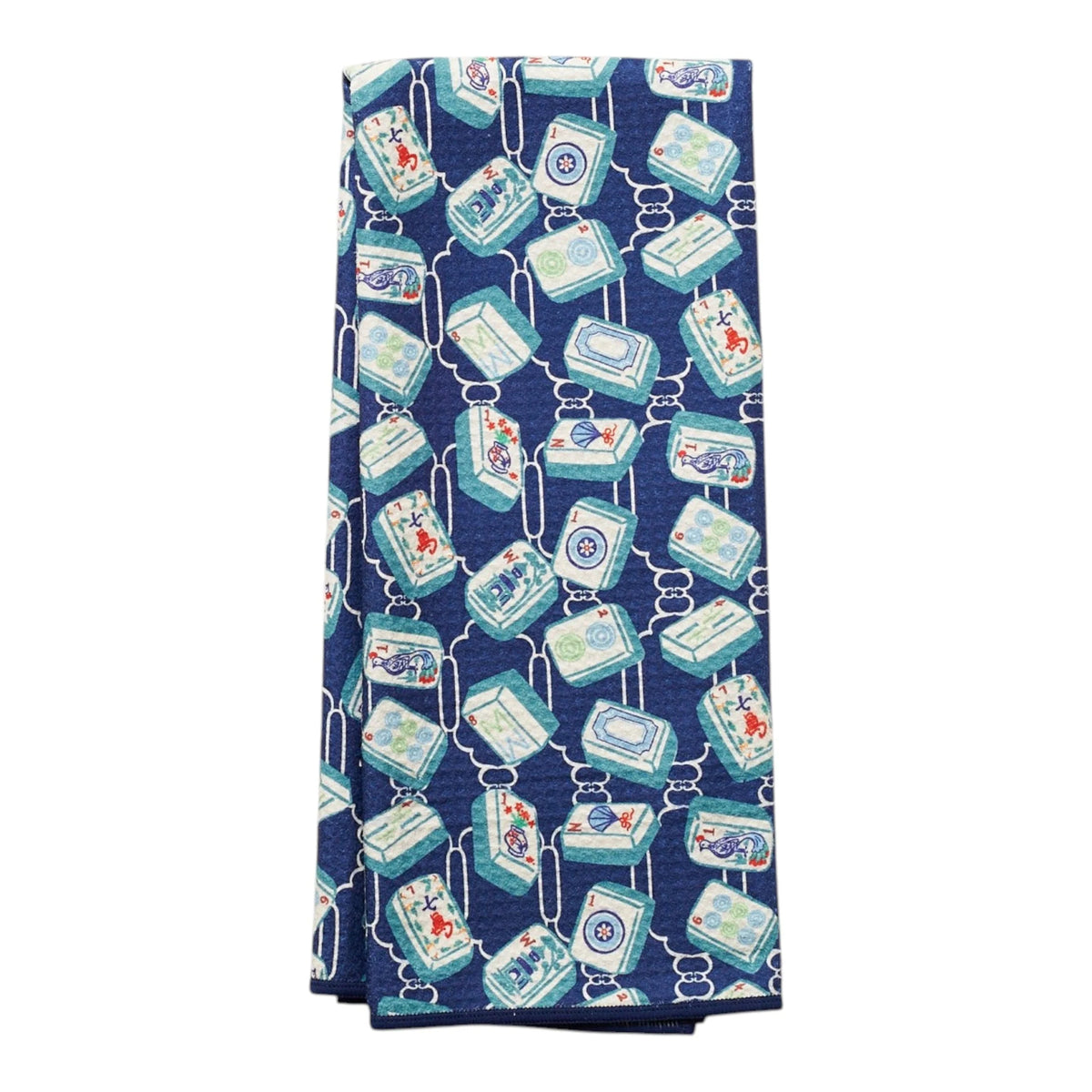 Anywhere Towel Reversible - Mable Tan Mahjong Navy