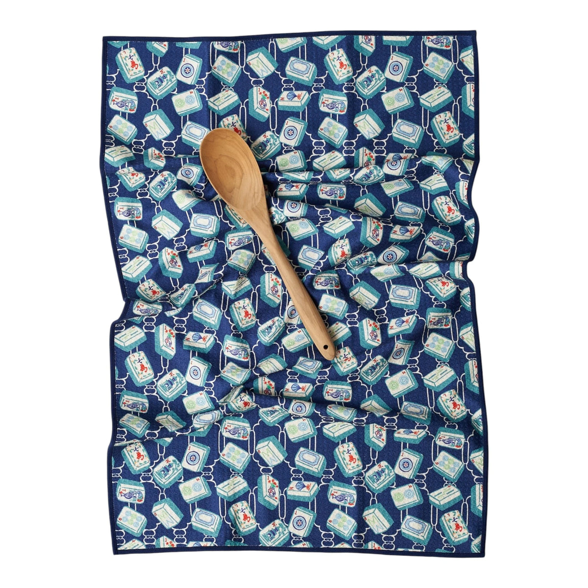 Anywhere Towel Reversible - Mable Tan Mahjong Navy