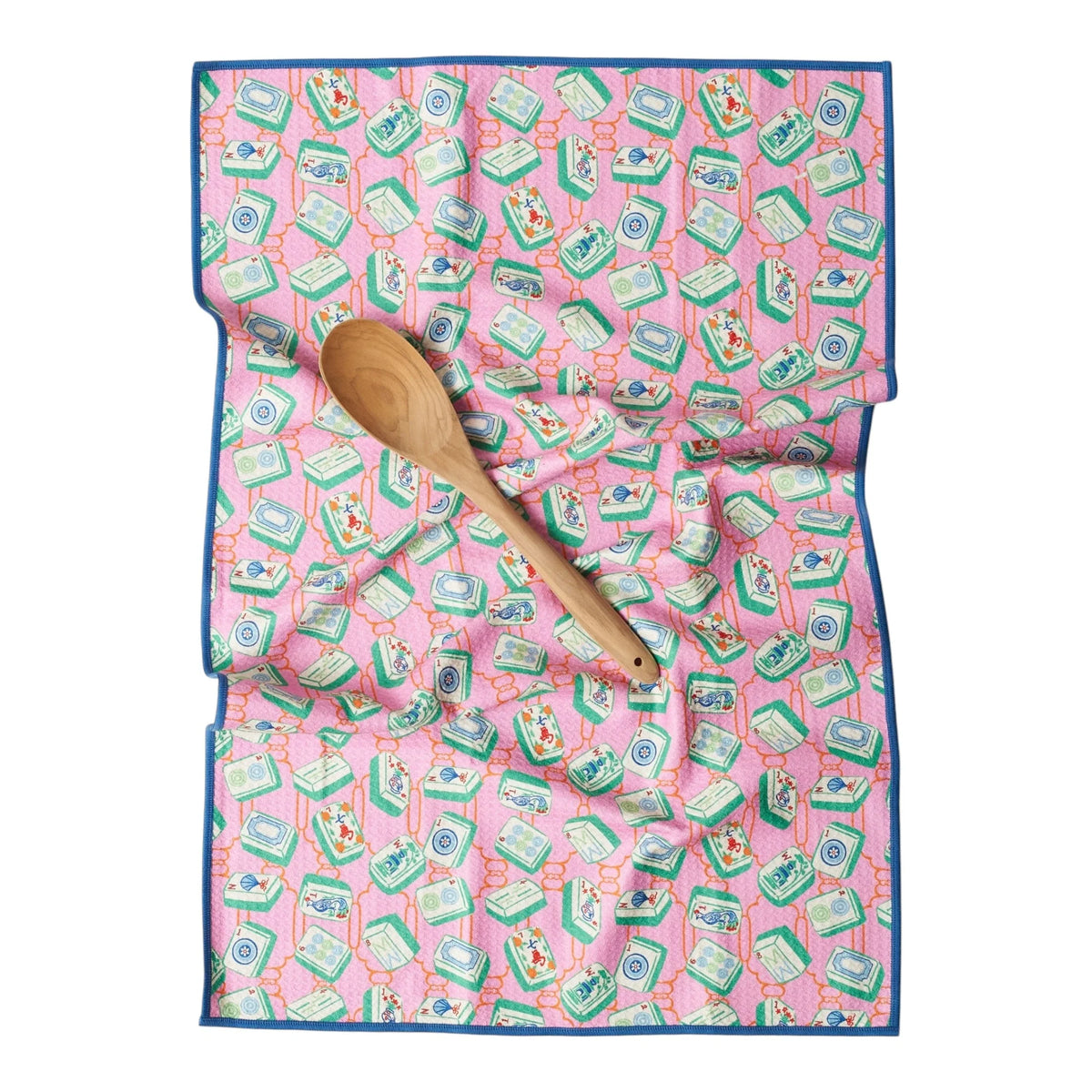Anywhere Towel Reversible - Mable Tan Mahjong Pink