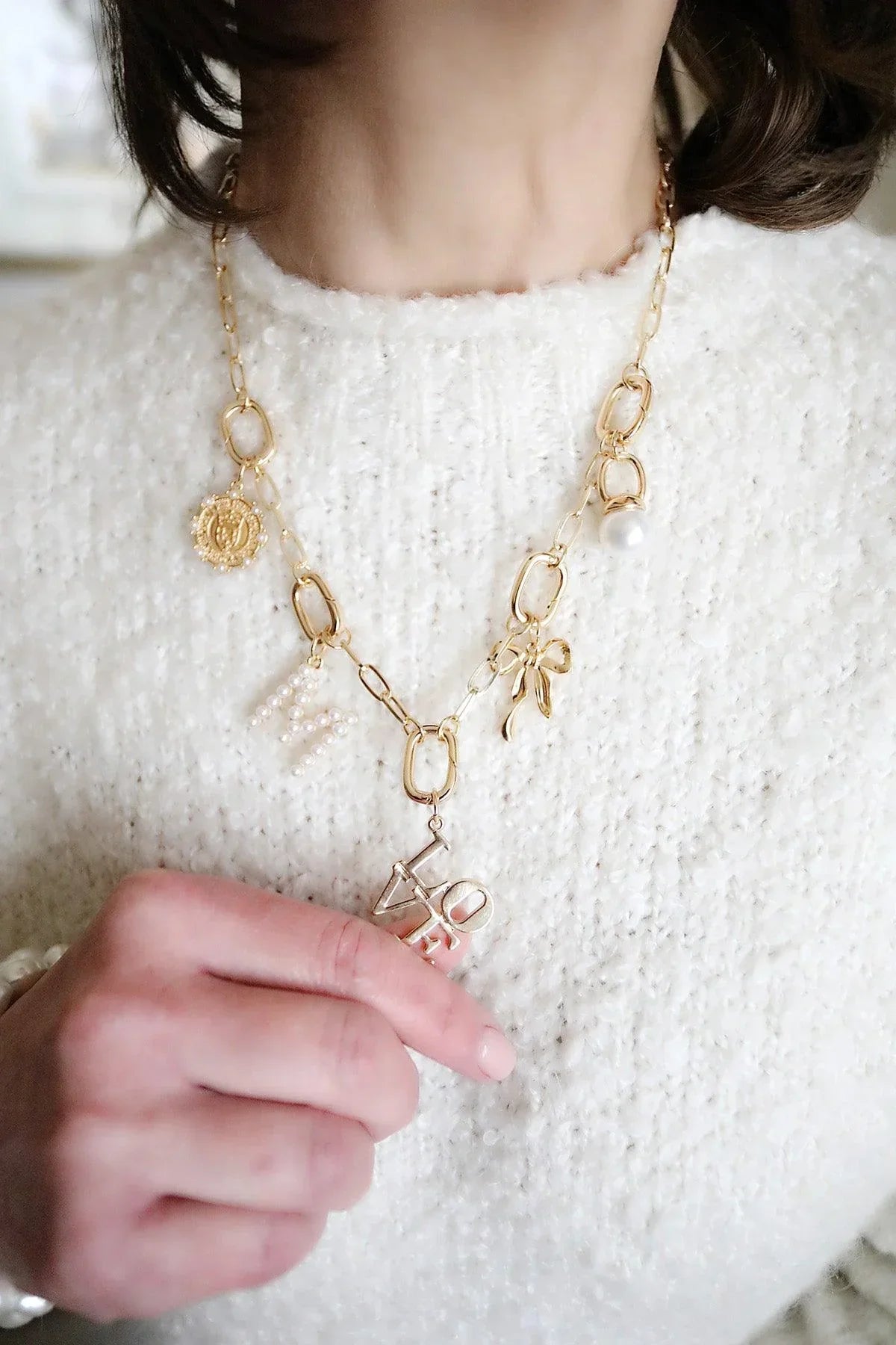 Canvas Avery Multi-Charm Necklace