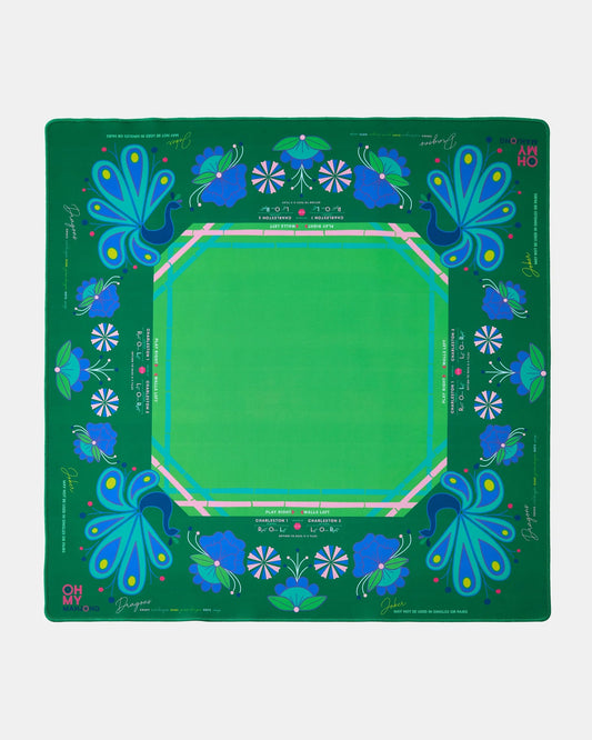 Mahjong Birdie Green Mat in Tube