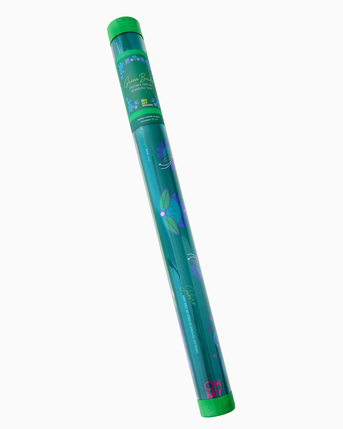 Mahjong Birdie Green Mat in Tube