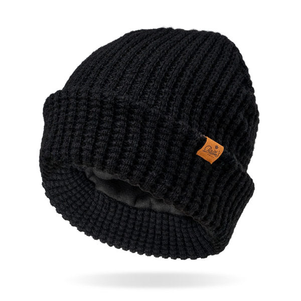 Britt's Knits Juneau Waffle knit Beanie Black