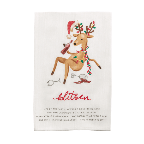 Blitzen Poem Towel