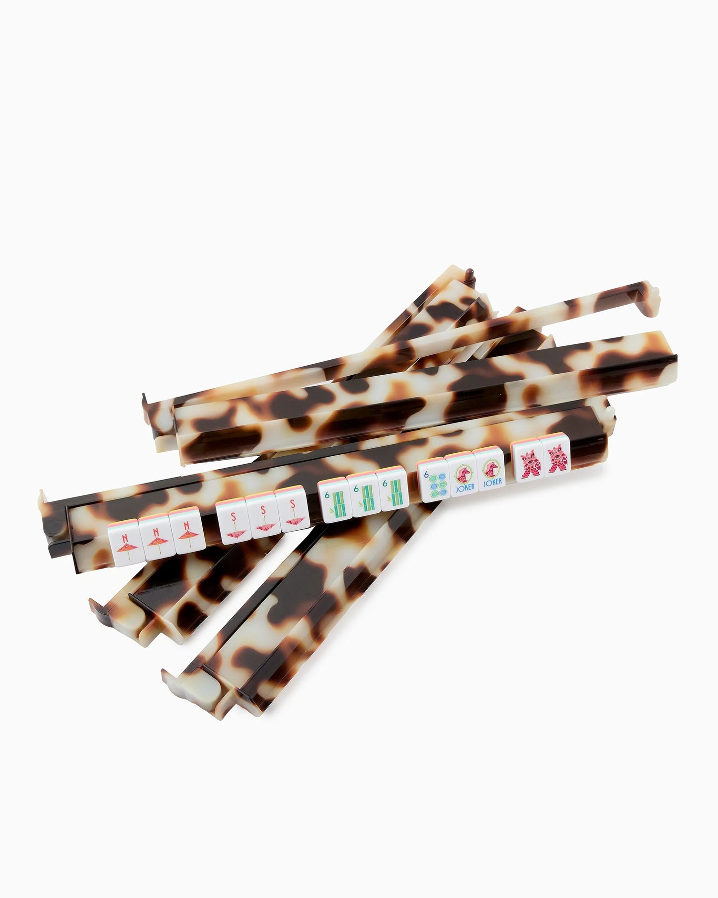 Mahjong Blond Tortoise Rack & Pusher Set