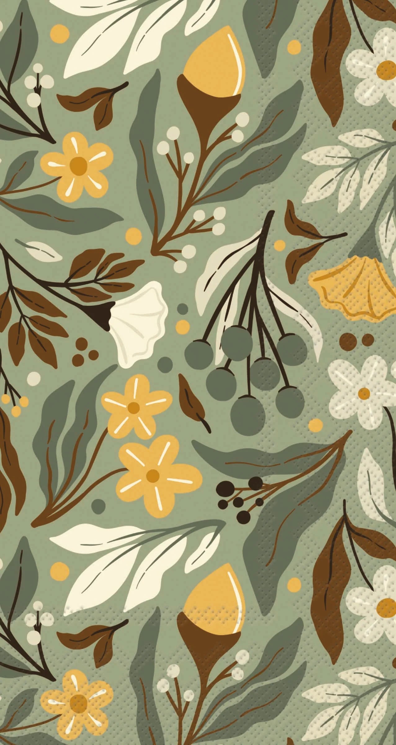 Guest Napkin, Autumn Acorn