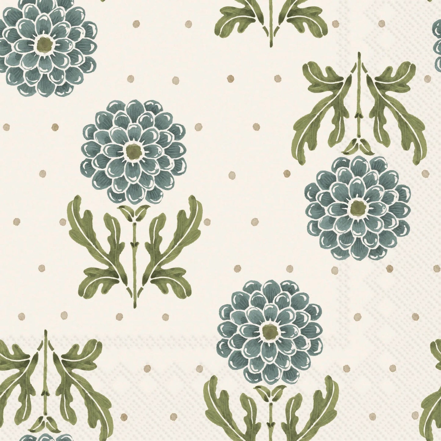 Lunch Napkin, Simple Flower Blue