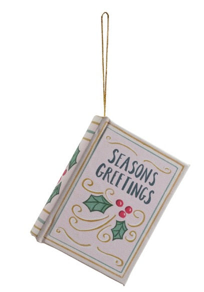 MDF & Canvas Book Ornament - 6 Styles