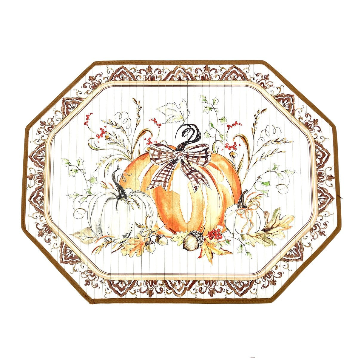 Beck's Festive Pumpkin Bamboo Mat