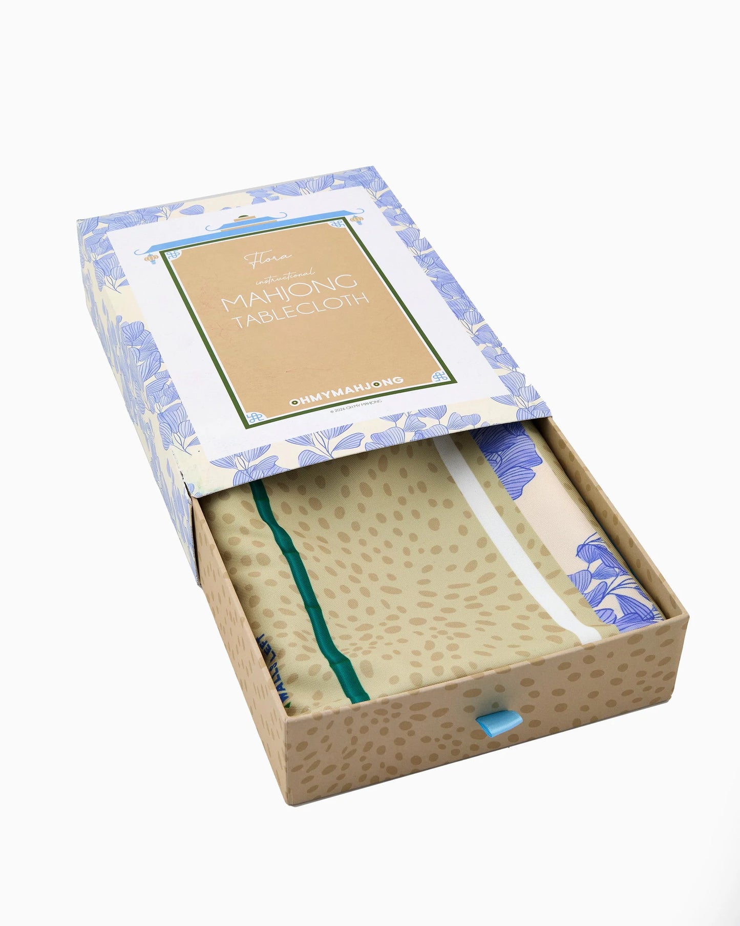 Mahjong Flora Instructional Tablecloth