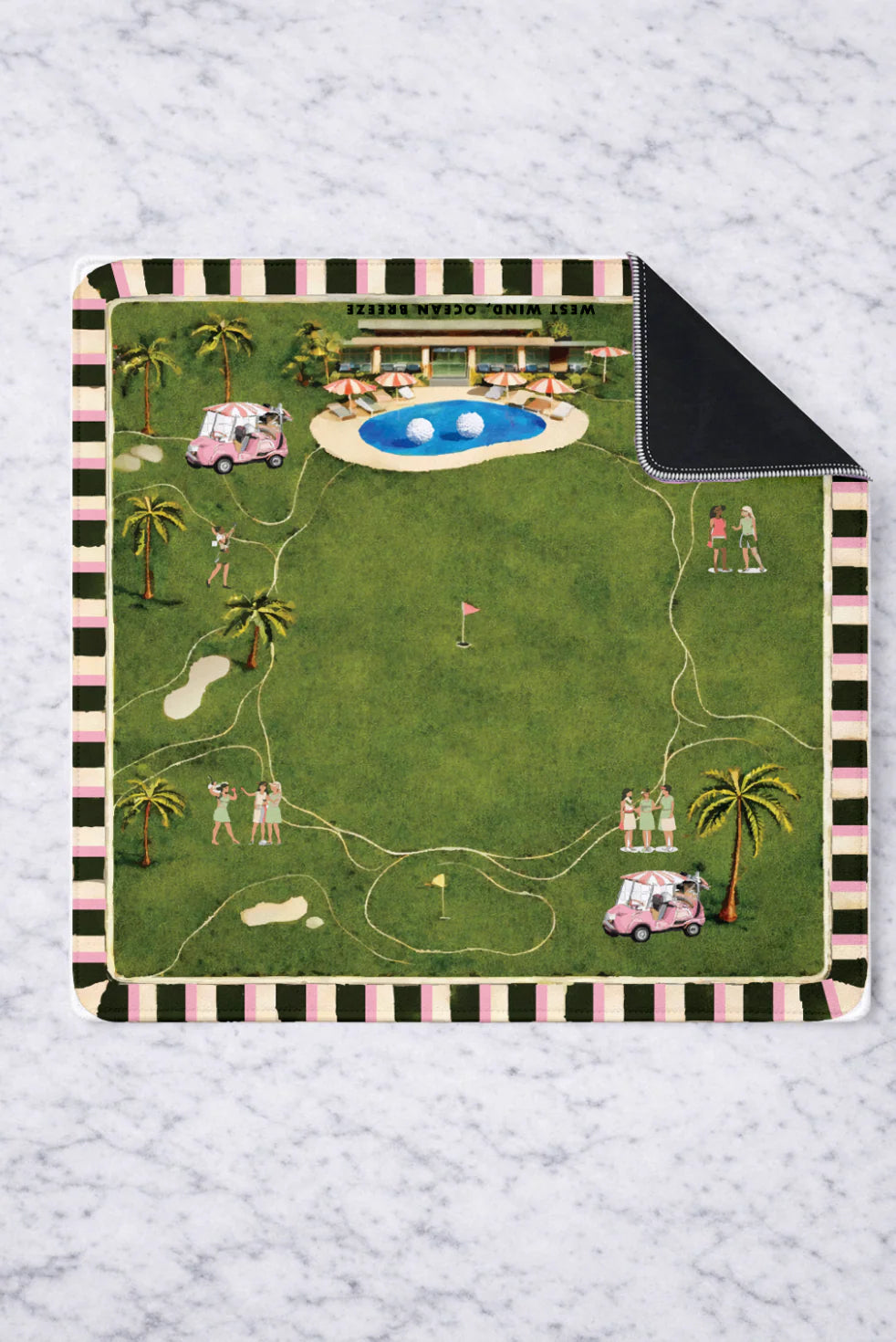 Girl Tribe Co Mahjong Mat - On the Green Golf