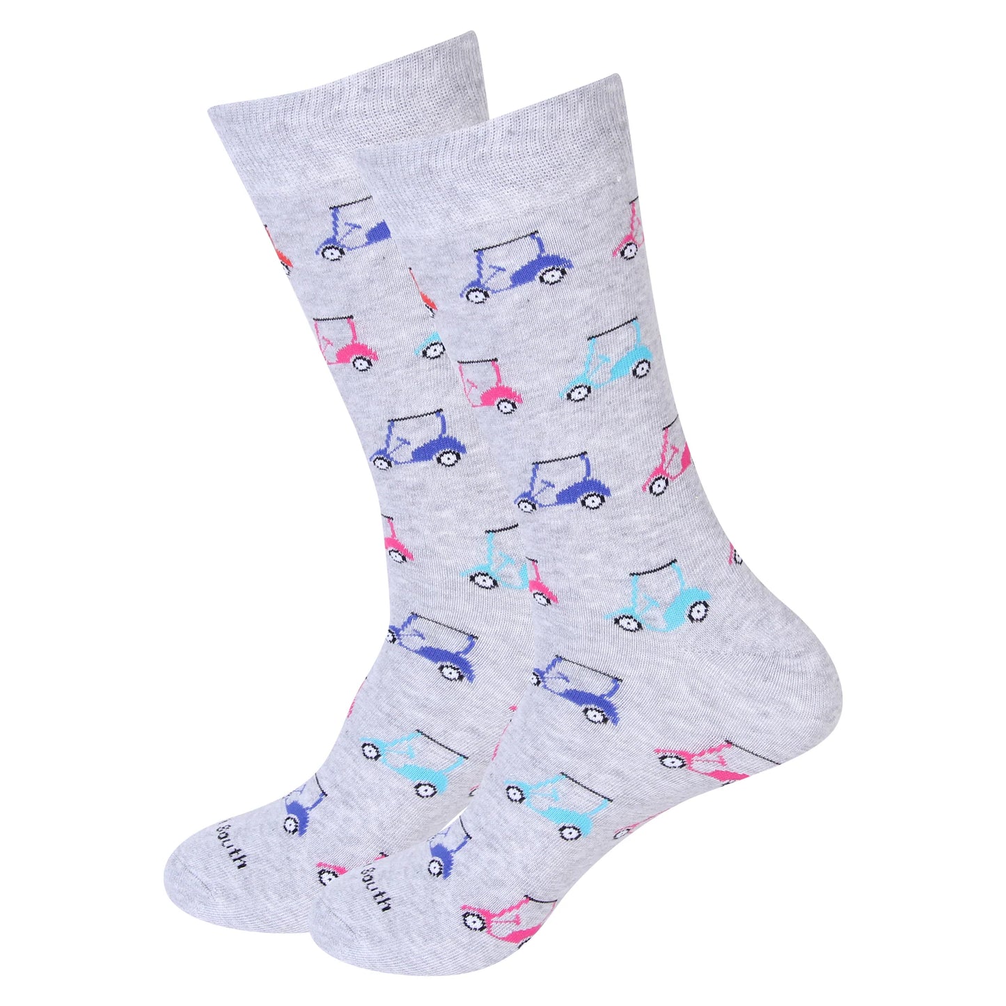 Men's Socks - Multi Color Golf Cart