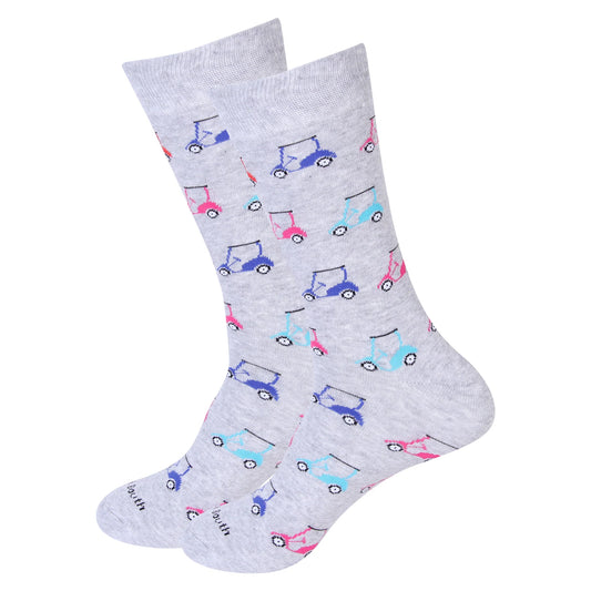 Men's Socks - Multi Color Golf Cart
