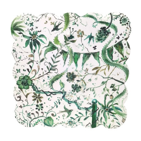 Gallery Green Chinoiserie Scallop Display Board - Large