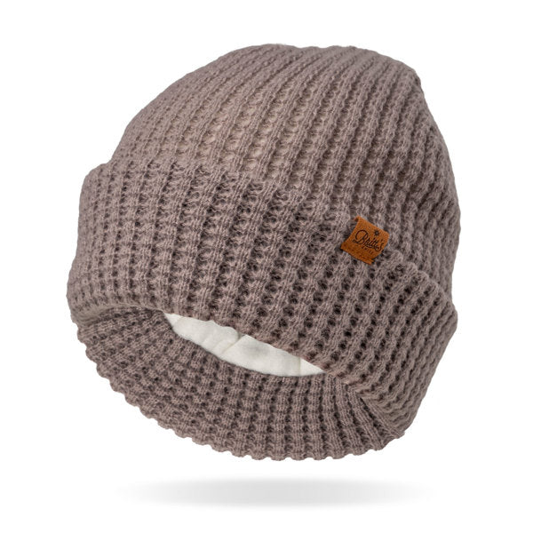 Britt's Knits Juneau Waffle knit Beanie Grey